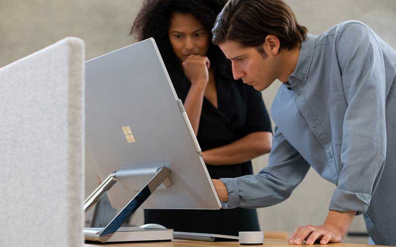 Surface Studio 2 in use