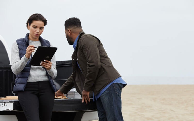 Field users with Microsoft Surface Pro X